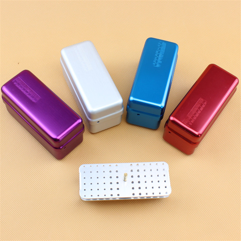 Autoclave Sterilizer Dental - 1Pcs อลูมิเนียมทันตกรรมกล่องฆ่าเชื้อ Autoclave Sterilizer Case Burs