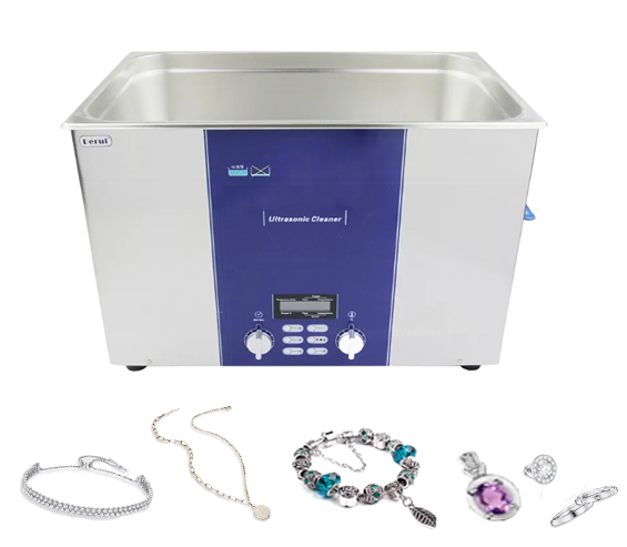 Ultrasonic Cleaner Lab - เครื่องทำความสะอาดแบบสั่นสะเทือนอัลตราโซนิก 28 ลิตร พร้อมตัวตั้งเวลา ระบบทำความร้อน และเครื่องทำความสะอาด