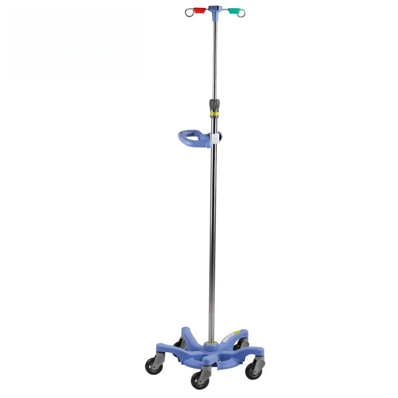 Iv Infusion Pole - ขาตั้งน้ำเกลือแบบปรับได้สำหรับโรงพยาบาล ขาตั้งน้ำเกลือแบบพกพา ทำจากสแตนเลส สำหรับการให้สารน้ำทางหลอดเลือดดำ รุ่น 2026