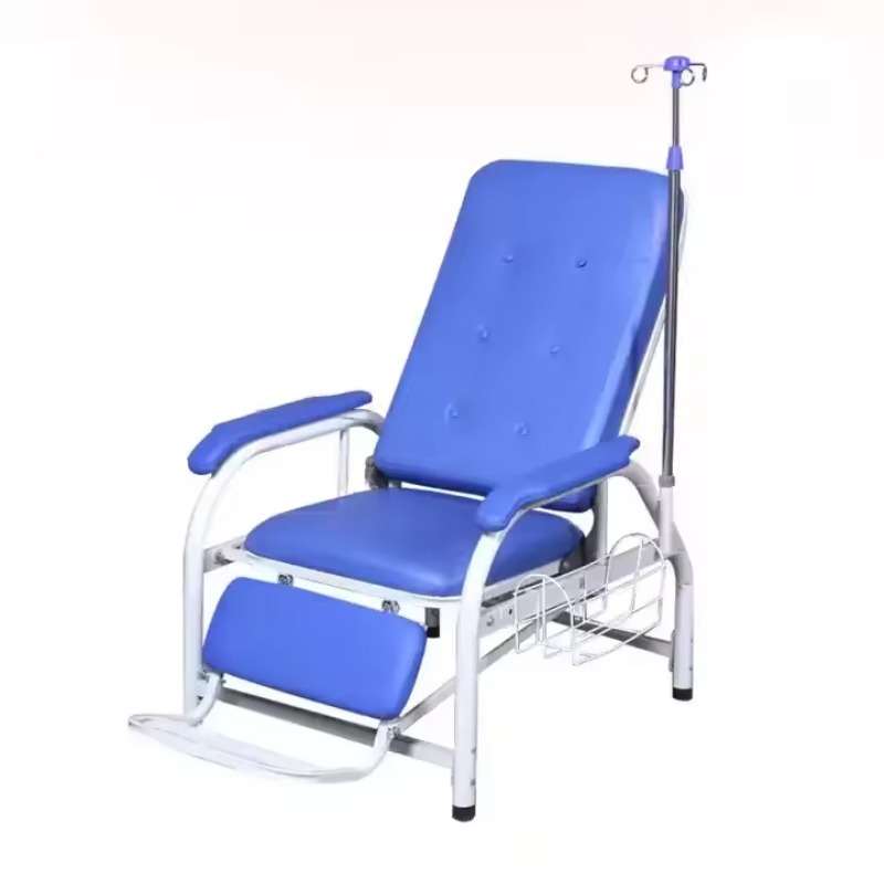 Iv Infusion Pole - เก้าอี้พยาบาลพับได้สำหรับให้สารน้ำและเลือด พร้อมราวแขวนน้ำเกลือ