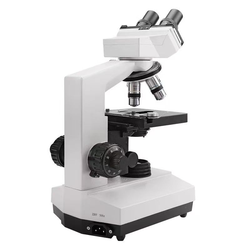 Medical Lab Study - กล้องจุลทรรศน์แบบสองตาสำหรับห้องปฏิบัติการทางการแพทย์ กำลังขยาย 4X 10X 40X ใช้ซ้ำได้