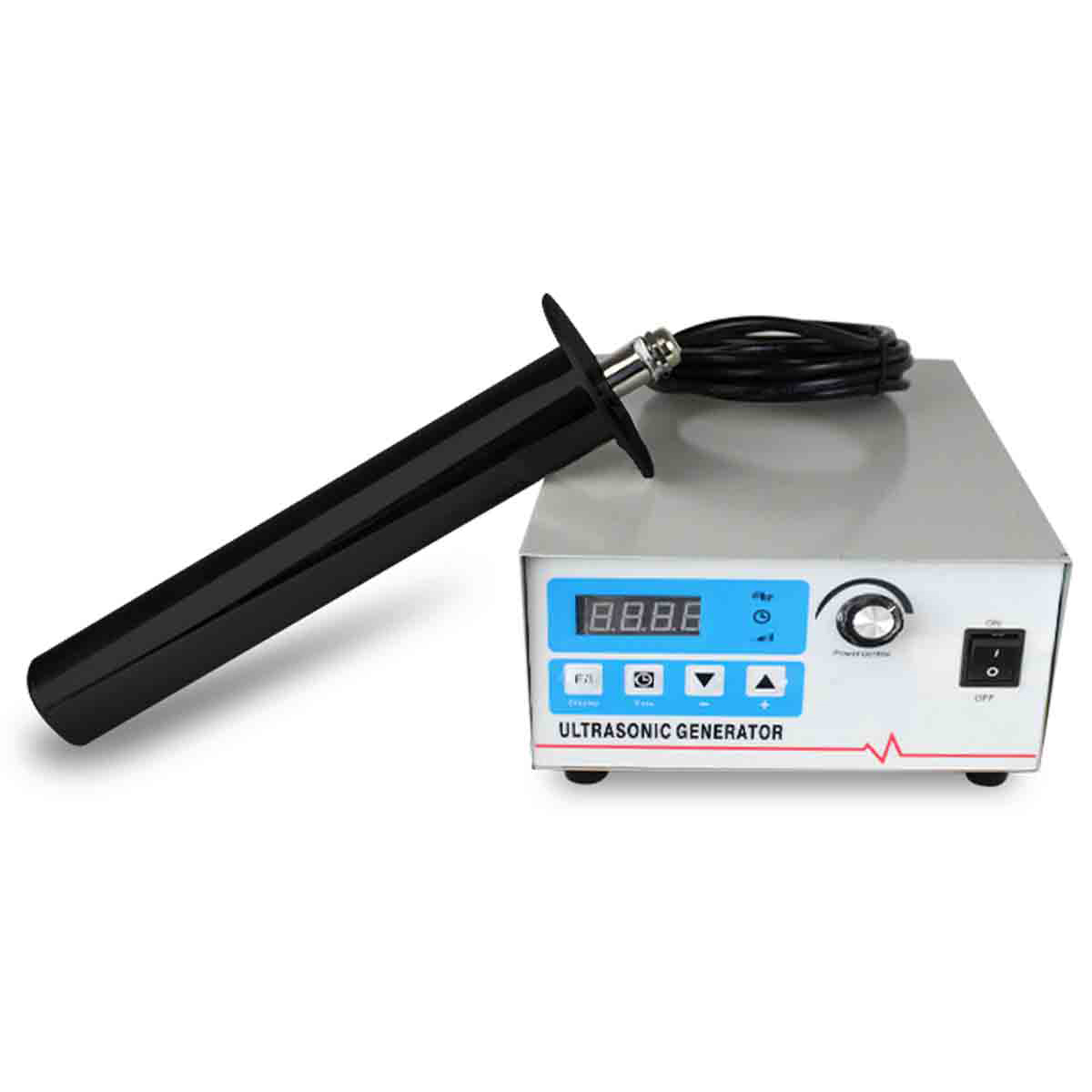 Ultrasonic Cleaner Lab - โพลีเททร้าฟลูออโรเอทิลีน เครื่องทำความสะอาดอัลตราโซนิก แท่งทรานสดิวเซอร์แบบจุ่มได้ ทนกรด ด่าง และทนต่อการกัดกร่อน