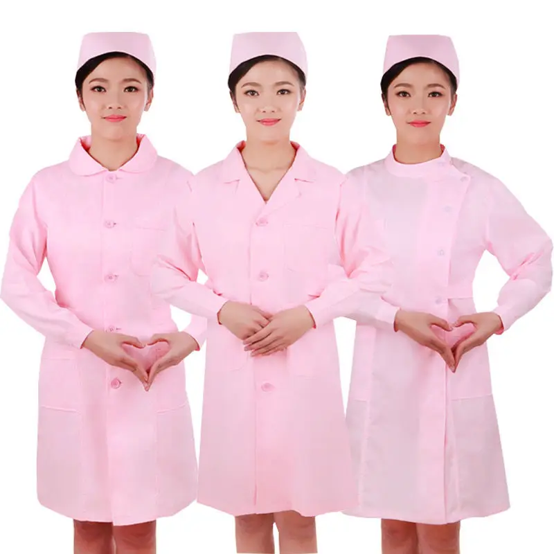 Medical Lab Gown - 2025 พยาบาล Lab สําหรับชุดสตรีทํางาน Pharmacy สีขาวเครื่องแต่งกายหญิงสปาร้านเสริมสวยเสื้อแจ็คเก็ตยาวชุด