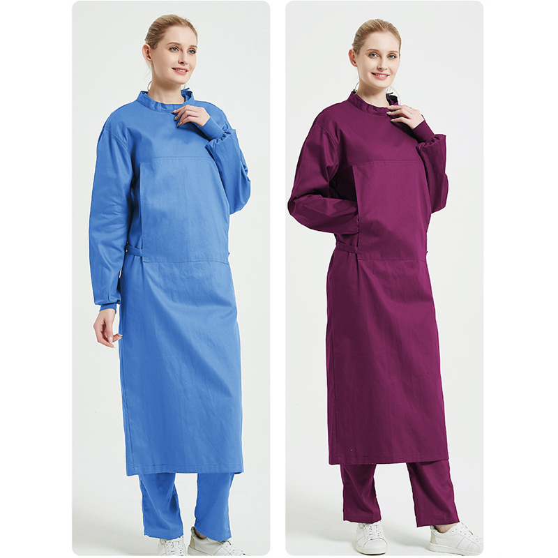 ชุดผ่าตัดผ้าฝ้ายห้องปฏิบัติการ - Medical Lab Gown บทวิจารณ์และราคา