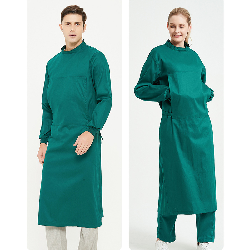 ชุดผ่าตัดผ้าฝ้ายห้องปฏิบัติการ - Medical Lab Gown บทวิจารณ์และราคา