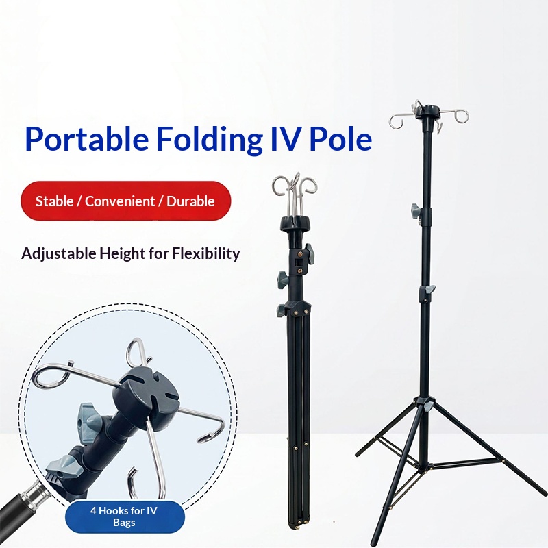 ขาตั้งน้ำเกลือแบบพกพา ปรับระดั - Iv Infusion Pole บทวิจารณ์และราคา