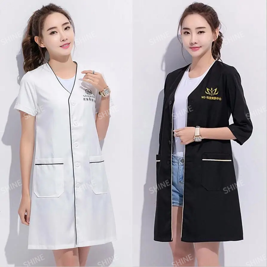 ชุดยูนิฟอร์มเสริมความงามพร้อมโ - Medical Lab Logo บทวิจารณ์และราคา
