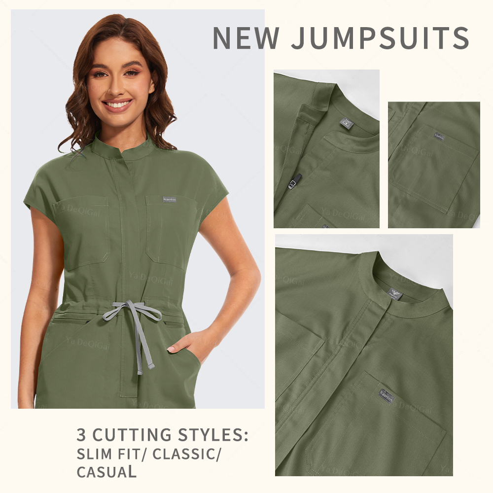 ใหม่ Medical Scrubs Jumpsuits  - Medical Lab Logo บทวิจารณ์และราคา