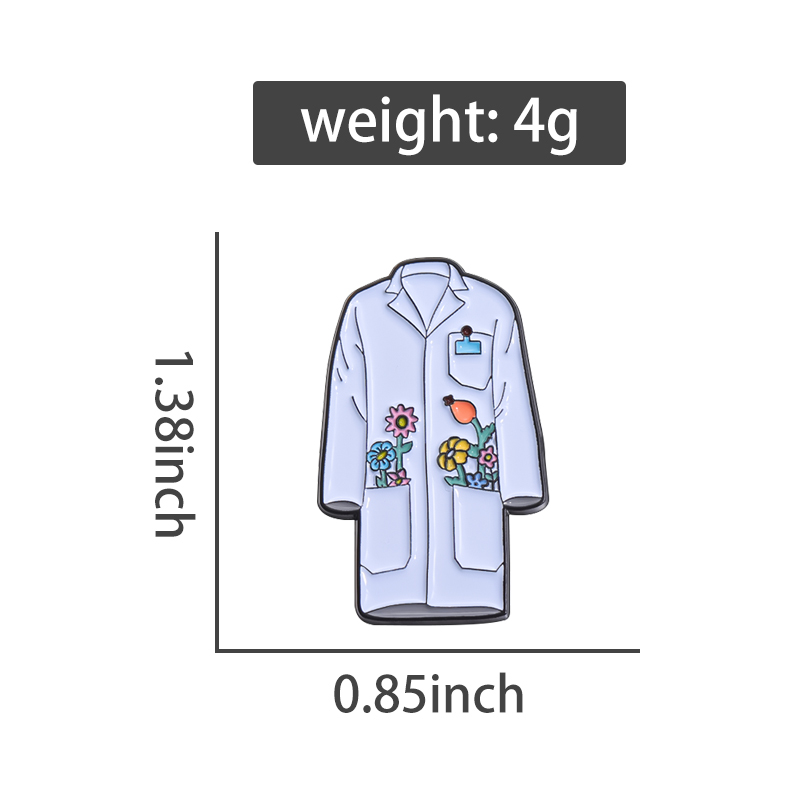 ดอกไม้ Lab Coat เคลือบ Pins Cu - Medical Lab Logo บทวิจารณ์และราคา