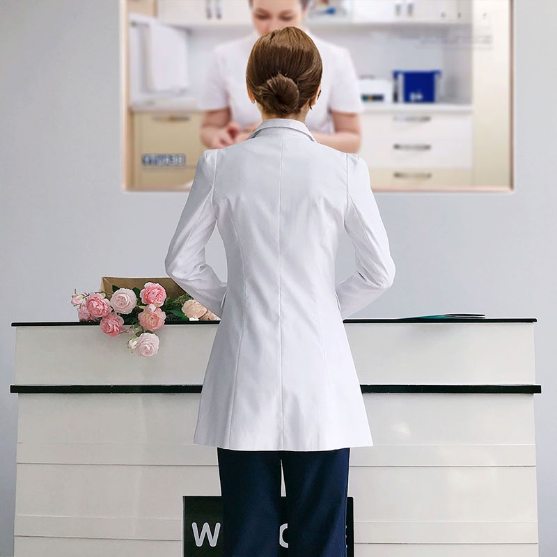เสื้อกาวน์แขนยาวสีขาว ชุดแพทย์ - Medical Lab Years บทวิจารณ์และราคา
