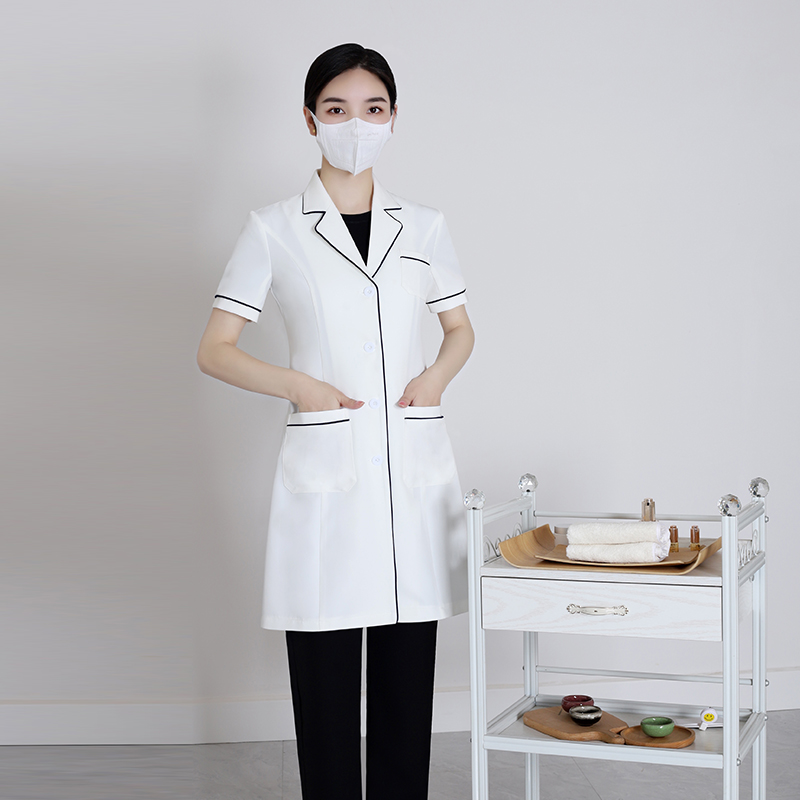 เสื้อกาวน์แขนสั้นสีขาว ชุดยูนิ - Medical Lab Years บทวิจารณ์และราคา