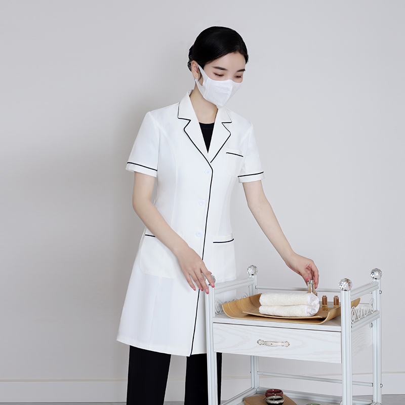 เสื้อกาวน์แขนสั้นสีขาว ชุดยูนิ - Medical Lab Years บทวิจารณ์และราคา