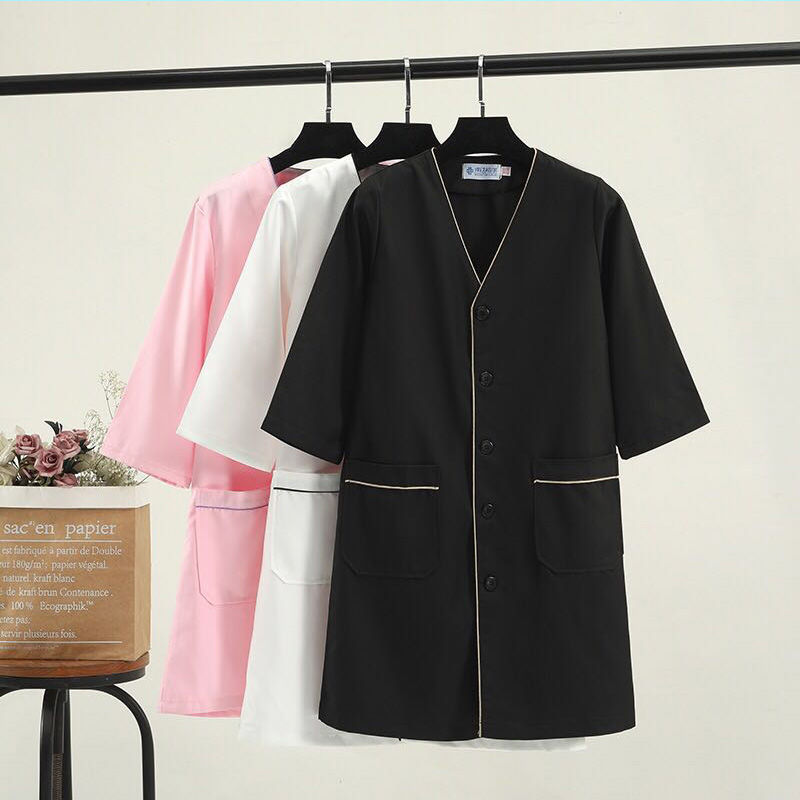 สีขาวขนาดบวกร้านทําผมเสื้อผ้าเ - Medical Lab Logo บทวิจารณ์และราคา