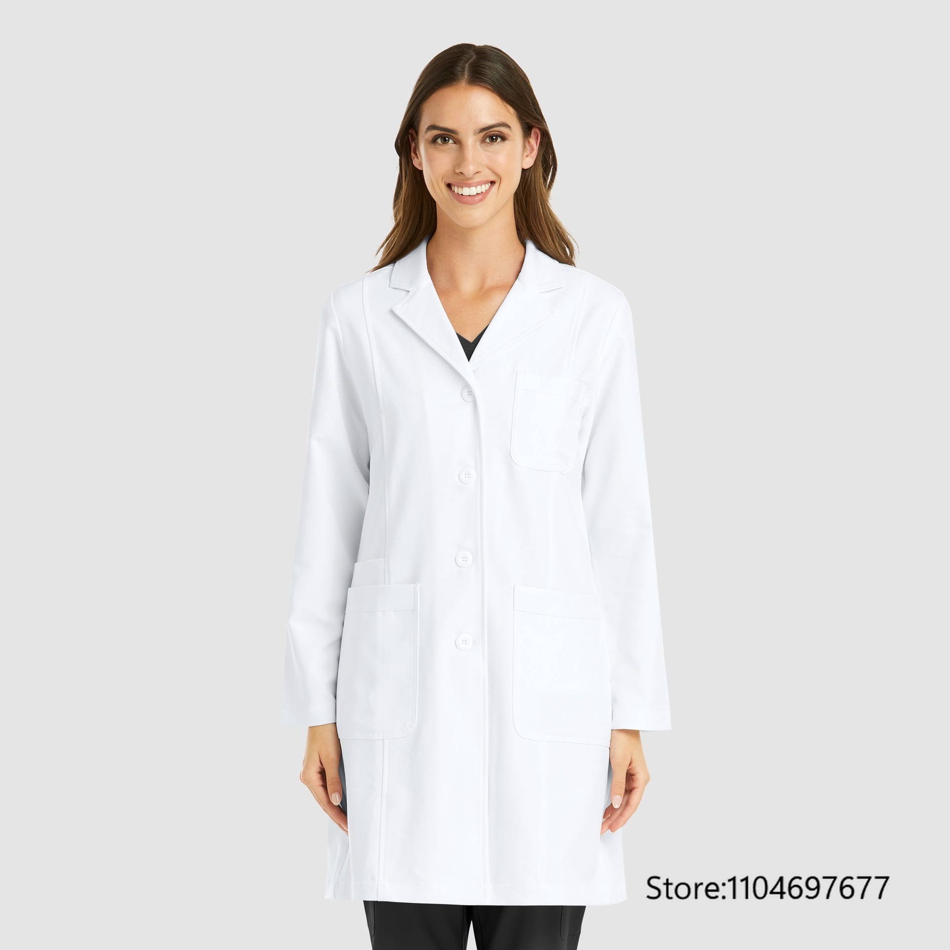 เสื้อคลุมยาวแขนยาวหลากสีสำหรับ - Medical Lab Gown บทวิจารณ์และราคา