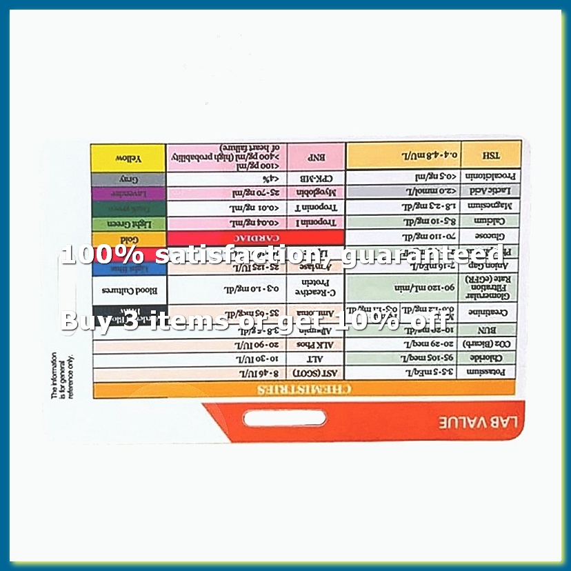 บัตรแสดงค่าตรวจในห้องปฏิบัติกา - Medical Lab Values บทวิจารณ์และราคา