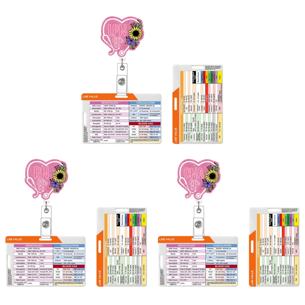 ที่หนีบป้ายชื่อพยาบาลอะคริลิคแ - Medical Lab Values บทวิจารณ์และราคา