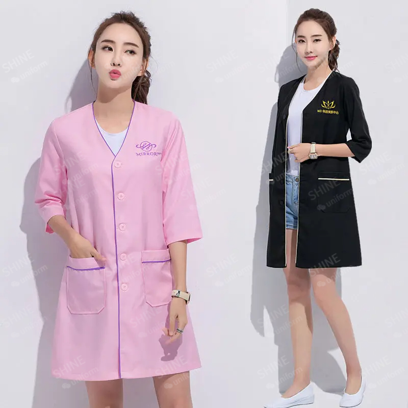 ความงามเครื่องแบบช่างเสริมสวย  - Medical Lab Logo บทวิจารณ์และราคา